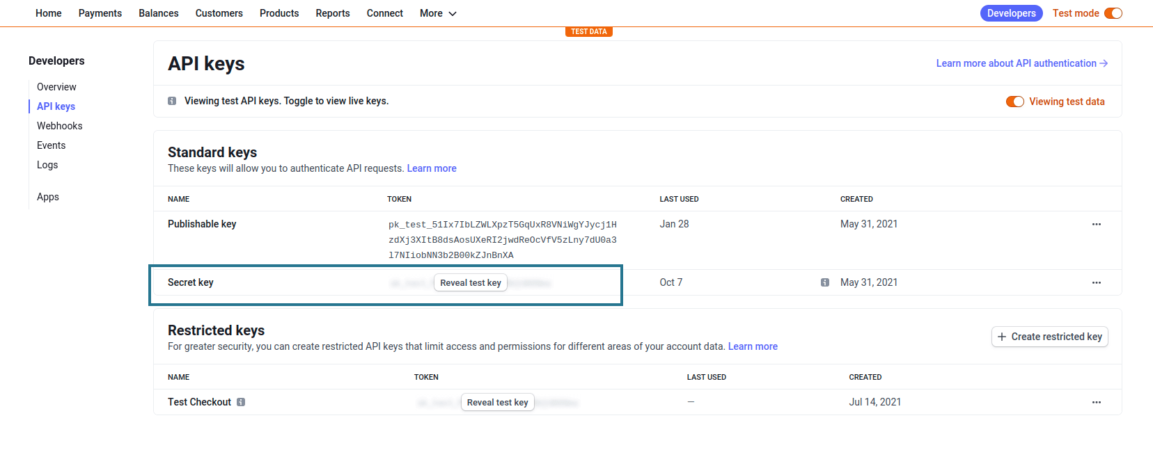 Stripe API Key